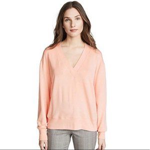 Rag & Bone Flora Peach V-Neck Sweater